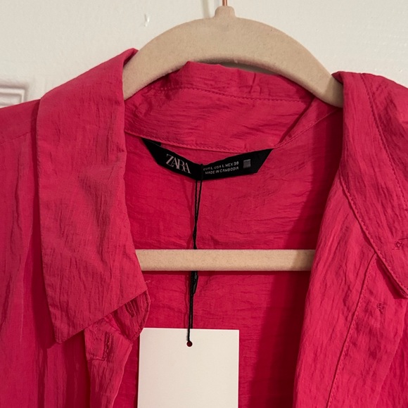 Zara Fuchsia Long Sleeve Shirt - Picture 4 of 4